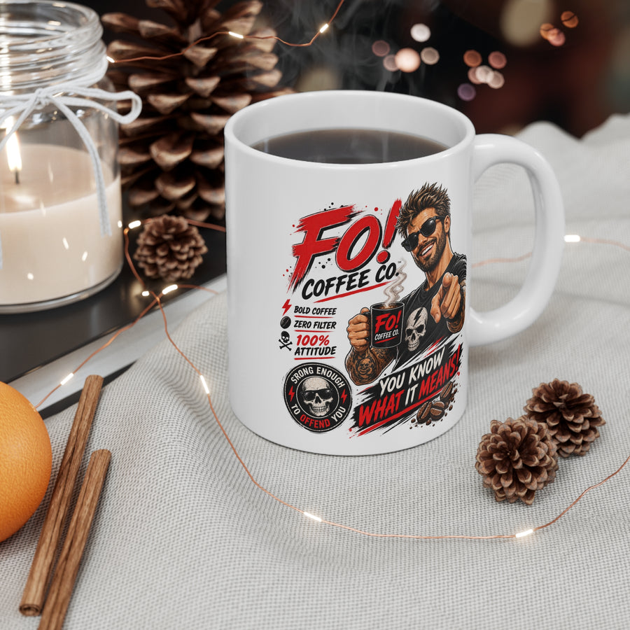 fo! coffee co mug - FO! Coffee Co. 11oz Ceramic - Him