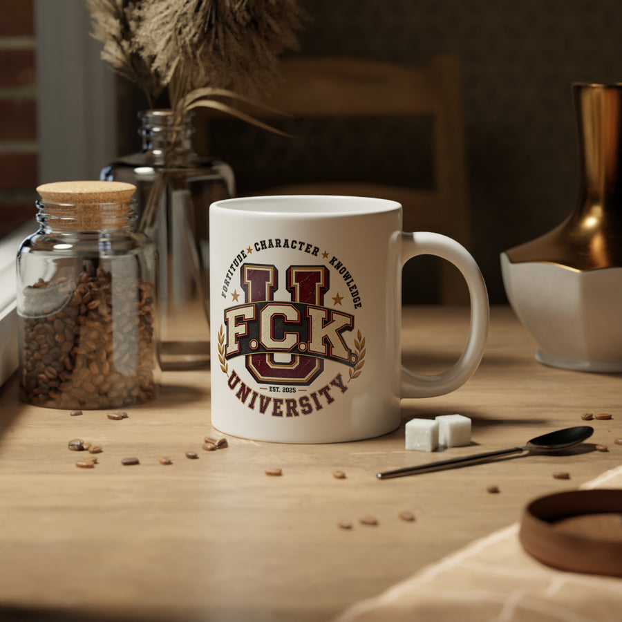 Vintage University Mug - Drink in Style with Our 20oz Jumbo Ceramic Treasure