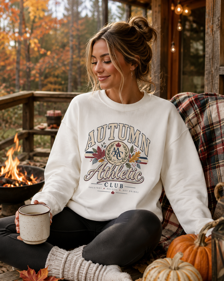 Autumn Athletic Club 1 Crewneck Sweatshirt - No Safe Tee's