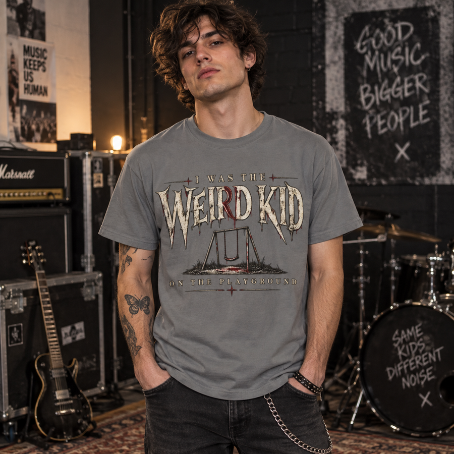 Weird Kid Graphic T-Shirt — Retro Scary Camp Vibe