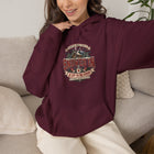 Snowed In Up to no Good - Rustic Winter Cabin Graphic Pullover Hoodie – view 17