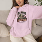 Cabin Fever Social Club Hoodie - Rustic Mountain Cabin Graphic Sweatshirt – view 6