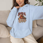 Jingle Juice Hoodie — Festive Holiday Christmas Hoodie with Retro Santa & Cocoa Graphic – view 11