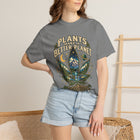Plants Make a Better Planet T-Shirt — Botanical Graphic Tee ("Kind People Inhale Plants") – view 5