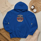 Snowed In Up to no Good - Rustic Winter Cabin Graphic Pullover Hoodie – view 4