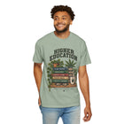 Higher Education T-Shirt — 'Higher Education' Plant & Cannabis Book Stack Graphic Tee – view 15