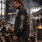 Odd Gear - Iron Requiem - Biker Oversized Unisex Long Sleeve T-Shirt – view 6