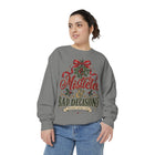 Mistletoe & Bad Decisions Sweatshirt — Funny Christmas Holiday Pullover – view 11