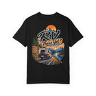 RV There Yet? vintage rv theme t-shirt — Scenic Campervan RV Travel Tee – view 8