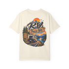RV There Yet? vintage rv theme t-shirt — Scenic Campervan RV Travel Tee – view 3