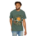 Good Weed Brighter Days T-Shirt — Retro Sun & Cannabis Graphic Tee – view 16