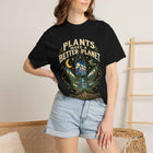 Plants Make a Better Planet T-Shirt — Botanical Graphic Tee ("Kind People Inhale Plants") – view 3