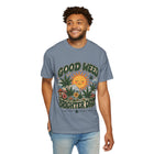 Good Weed Brighter Days T-Shirt — Retro Sun & Cannabis Graphic Tee – view 14