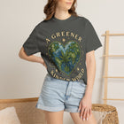 A Greener Kinder World T-Shirt — Earth Heart Graphic Tee – view 4