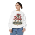 Mistletoe & Bad Decisions Sweatshirt — Funny Christmas Holiday Pullover – view 9