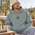 Pullover,winter,warm,cozy,weed,cannabis,hoodie – view 2