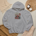 Mittens On, Filter Off - Retro Holiday Graphic Hoodie – view 5