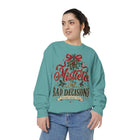 Mistletoe & Bad Decisions Sweatshirt — Funny Christmas Holiday Pullover – view 15