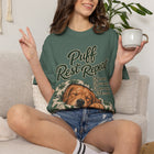 Puff Rest Repeat T-Shirt — Cozy Self-Care Dog Graphic Tee – view 9