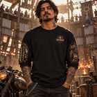 Odd Gear - Last Gas - Biker Oversized Unisex Long Sleeve T-Shirt – view 4