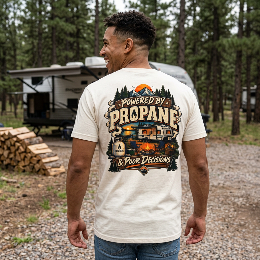 Propane & Poor Decisions T-Shirt - No Safe Tee's