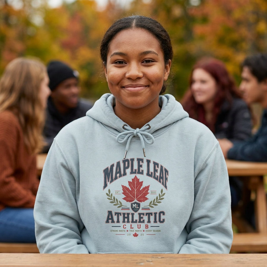 Maple Leaf Athletic 5 Hoodie — Vintage Hoodie - No Safe Tee's