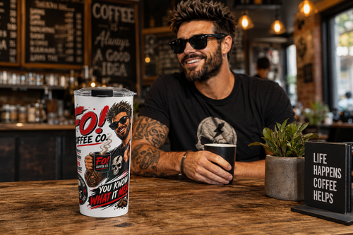 FO! Coffee Co. 20oz Tumbler — Him - No Safe Tee's