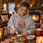 Naughty List Social Club Retro Christmas Graphic Hoodie – view 4