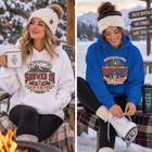 Snowed In Up to no Good - Rustic Winter Cabin Graphic Pullover Hoodie – view 10