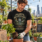 Plants Make a Better Planet T-Shirt — Botanical Graphic Tee ("Kind People Inhale Plants") – view 10