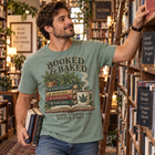 Booked & Baked T-Shirt — Book Lover Cannabis Graphic Tee – view 10