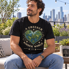 A Greener Kinder World T-Shirt — Earth Heart Graphic Tee – view 10