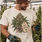 Home Grown Happiness - Cannabis Bouquet T-Shirt Vintage Plant Art – view 1