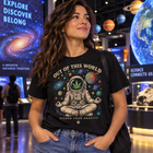 Out Of This World Astronaut T‑Shirt — Retro Space Cannabis Graphic Tee – view 10