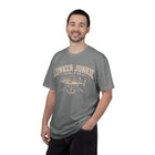 Lunker Junkie Fishing T-Shirt — Vintage Bass Angler Tee – view 3