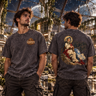 Odd Gear- Saintly Astronaut - Mineral Wash Boxy Cotton T-Shirt – view 5