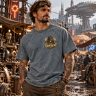 Odd Gear - Properly Contaminated- Unisex Mineral Wash Raw Edge T-Shirt – view 2