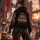 Odd Gear - Cybernetic Monk - Essential Heavyweight Hoodie – view 5