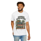 Higher Education T-Shirt — 'Higher Education' Plant & Cannabis Book Stack Graphic Tee – view 10