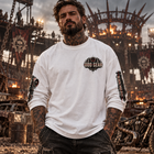 Odd Gear - Black Project - Biker Oversized Unisex Long Sleeve T-Shirt – view 2