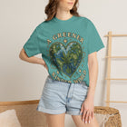 A Greener Kinder World T-Shirt — Earth Heart Graphic Tee – view 6