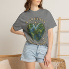 A Greener Kinder World T-Shirt — Earth Heart Graphic Tee – view 5
