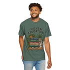 Higher Education T-Shirt — 'Higher Education' Plant & Cannabis Book Stack Graphic Tee – view 16