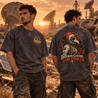 Odd Gear - Plague Doctor - Mineral Wash Boxy Cotton T-Shirt – view 4