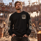 Odd Gear - Static Mass - Biker Oversized Unisex Long Sleeve T-Shirt – view 2