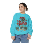 Mistletoe & Bad Decisions Sweatshirt — Funny Christmas Holiday Pullover – view 10