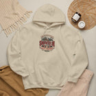 Snowed In Up to no Good - Rustic Winter Cabin Graphic Pullover Hoodie – view 3