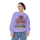 Mistletoe & Bad Decisions Sweatshirt — Funny Christmas Holiday Pullover – view 5