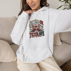 Mittens On, Filter Off - Retro Holiday Graphic Hoodie – view 9