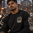 Odd Gear - Static Mass - Biker Oversized Unisex Long Sleeve T-Shirt – view 4